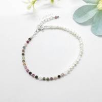 ราคา สร้อยข้อมือเงินหินทัวมาลีน+ไข่มุกแท้ Tourmaline+Pearl (12250042656)