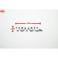 ราคา ป้ายโลโก้ TOYOTA สำหรัติดท้ายรถ TOYOTA FORTUNER year2005ขนาด 7.5x1.5cm ติดตั้งด้วยเทปกาวสงหน้าด้านหลัง (42425353015)