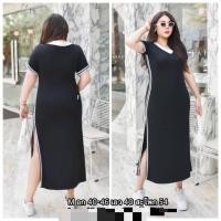 ราคา Maxdress เดรสเรย่อน แขนสั้นคอวี ตีแถป (26654445969)