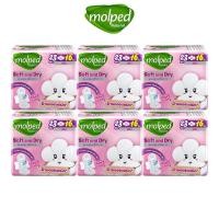 ราคา Molped Soft Dry Slim ผ้าอนามัยโมเพด สลิมมีปีก 23ซม. 1ห่อ/16ชิ้น (แพ็ค6ห่อ) (24072257663)