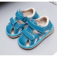 ราคา ((มีเสียงปี๊บๆ))รองเท้ารัดส้น Sandal สำหรับเด็กหัดเดินพื้นยางกันลื่น (Size 6) (1872329219)