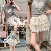 ราคา Couture กระโปรงกางเกงลายจุดประดับโบว์ลูกไม้ มีซับใน สาวอวบใส่สวย ไซส์ใหญ่พิเศษ (43158009200)