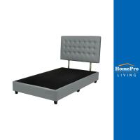 ราคา [จัดส่งพร้อมประกอบ] HOME LIVING STYLE ฐานรองหัวเตียง 3.5 ฟุต MUNICH สีเทาเข้ม จัดส่งโดย HomePro (22657638241)