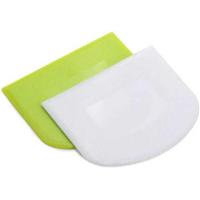ราคา C 2 Pieces Dough Scraper Bowl Scraper Food-Safe Plastic Dough Cutter Flexible Plastic Scraper Pract (46153421798)