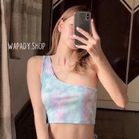 ราคา เสื้อครอป สายเดี่ยว รุ่น สายรุ้ง (8612618063)