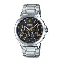 ราคา Casio Standard นาฬิกาข้อมือผู้ชาย สายสแตนเลส รุ่น MTP-V300D,MTP-V300D-1A2 - สีเงิน-ดำ (2384649966)