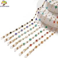 ราคา ZenBeam ห่วงโซ่แว่นตาคริสตัลสีสันสดใส ดีไซน์แฟชั่น Rhinestone กันหายสำหรับแว่นตากันแดด (56108333422)