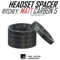 ราคา แหวนรองคอคาร์บอน RITCHEY : MATT CARBON 5mm. HEADSET SPACER SET 1-1/8" สีดำด้าน (25252778804)
