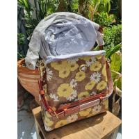 ราคา แท้!! กระเป๋าสะพาย Coach Willow Bucket Bag In Signature Canvas With Floral Print C9722 ลายดอกไม้ ใหม่ (20592150675)