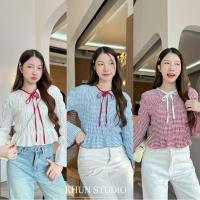ราคา เสื้อแขนยาวสม็อคตัว ตัดขอบสวยๆ✨ (28425985387)