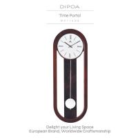 ราคา DIPOA Time Portal (WP114DB) นาฬิกาแขวนผนังพร้อมลูกตุ้ม ทรงยาว ดีไซน์เรียบหรู (22120866202)