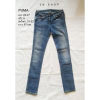ราคา กางเกง​ยีนส์​ สกินนี่ Puma ของแท้ ไม่มีตำหนิ (มือสอง) (8761760120)
