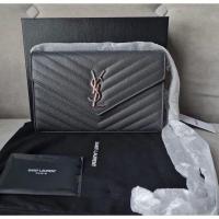 ราคา New YSL woc 9” in strom color แท้100% (13647796420)