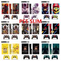 ราคา 50 สีสติกเกอร์ผิวใช้งานร่วมกับ Sony Playstation 5 Slim Disc & Digital Edition ไวนิล Decal รูปแบบชุดฟิล์มป้องกันสําหรับ PS5 Slim คอนโซลและ 2 ชิ้น Controller (43030417058)