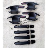 ราคา เบ้ารองมือเปิด+ครอบมือจับ PAJERO SPORT ปาเจโร่สปอร์ตปี 2015-2024 สีดำด้านโลโก้แดง (25230973102)