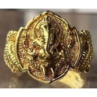 ราคา แหวนพระพิฆเนศ พิมพ์เล็ก เนื้อทองเหลือ รุ่นมั่งมีศรีสุข หลวงปู่หงษ์ วัดเพชรบุรี ปี 2548 เบอร์ 6 สำเร็จทุกประการ (26755495779)