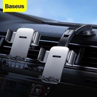ราคา Baseus Gravity Car Phone Holder For iPhone13 Pro Max 12 11 Aircon Vent 4.7-6.7 inch Universal Mobile Phone Holder in Car For Xiaomi Samsung Huawei (15846090757)