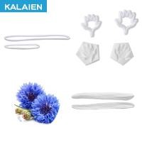 ราคา KALAIEN แม่พิมพ์ซิลิโคน รูปกลีบดอกไม้ และดอกข้าวโพด 6 ชิ้น สําหรับตกแต่งเค้ก (24369415381)
