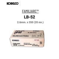 ราคา KOBELCO ลวดเชื่อมไฟฟ้า ลวดแข็ง เชื่อมเหล็กเหนียว รับแรงดึงสูง LB-52 (E7016) ขนาด 2.6 mm ของแท้ (ยกลัง20kg) (50106289133)
