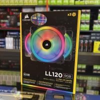 ราคา Corsair LL120 Black RGB Fan Case Pack 3 (18634892625)