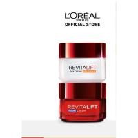 ราคา ลอรีอัลของแท้ ปารีส รีไวทัลลิฟท์ เดย์ครีม ครีมลดริ้วรอย 50มล. + ไนท์ครีม 50มล. (Revitalift, ครีมบำรุงผิวหน้า, ดูแลผิว) (12369026960)