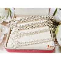 ราคา สร้อยคอเงินแท้ 92.5% ลายผ่าหวาย ความหนา 1.5 มิล หนัก 1 สลึงนิดๆ (สร้อยงานไทย) P0003 (317113395)