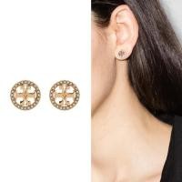 ราคา Tory Burch Miller Pave Stud Earrings ของแท้จากช็อปเกาหลี️ Pre-order ต่างหูประดับคริสตัล (47359342302)