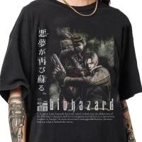 ราคา วินเทจ เสื้อยืดสไตล์ Bootleg ยุค 90 Biohazard Resident Evil เสื้อยืด Leon Kennedy เสื้อยืด Retro Resident Evil ของขวัญสำ (52905075378)