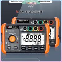 ราคา 4105A Digital Earth Resistance Tester Insulation Grounding 2000Ω Voltage Meter Lightning Rod Instru (48206525662)