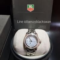 ราคา Used Tag Heuer Link Lady Size หน้าปัดมุกฟ้า หลักเพชรล้อมเพชรของแท้ (2252657117)