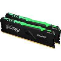 ราคา RAM Kingston FURY Beast RGB 16GB (2x8GB) 3200MHz DDR4 CL16 (11744959196)