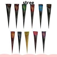 ราคา STREE Henna Tattoo Cream, กึ่งถาวรสีดําสีน้ําตาล Henna Paste Cone, ครีมสักง่ายต่อการใช้ชั่วคราวสีน้ําตาลเฮนน่าครีมเครื่องสําอางใช้ (49359056072)