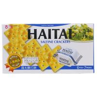 ราคา ไฮไทแครกเกอร์รสเค็ม 141กรัม Haitai Saltine Crackers 141g. [หมายเลขบาร์โค้ด 8801019300981 ] (47703174078)