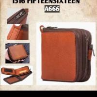 ราคา กระเป๋าเงินหนังแท้ 15/16 fifteen sixteen กระเป๋าตังค์ซิบรอบ (4516608294)