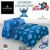 ราคา FOUNTAIN (FTC144) ชุดเครื่องนอน ผ้าปูที่นอน ผ้าห่มนวม ยี่ห้อฟาวเทน ลายสติช Stitch (17721012238)
