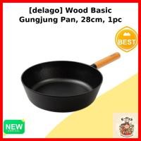 ราคา [delago] Wood Basic Gungjung Pan, 28cm, 1pc / Korean Gungjung Pan / 28cm Skillet / ของแท้ 100% by k_pick (46007957910)
