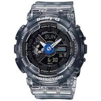 ราคา Casio Baby-G นาฬิกาข้อมือผู้หญิง สายเรซิ่น รุ่น BA-110JM-1A - สีดำใส (283187819)