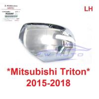 ราคา แท้ศูนย์ ซ้าย เว้าไฟ ฝาหลังกระจกมองข้าง Mitsubishi Triton 2015 - 2018 มิตซูบิชิ ไทรทัน ฝาครอบ กระจกมองข้าง ครอบกระจก (14809636631)