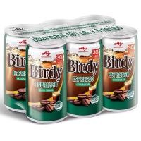 ราคา Birdy ESPRESSO เบอร์ดี้ เอสเปรสโซ กาแฟปรุงสำเร็จ พร้อมดื่ม ขนาด 180 มล. x 6 กระป๋อง (53657325769)