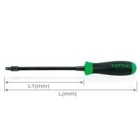 ราคา CASP0829 ด้ามไขควงต่อบล็อก สปริงอ่อน 1/4" TOPTUL Flexible Spinner Handle (29806571536)
