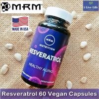 ราคา สารสกัดจากไวน์แดง Resveratrol 60 Vegan Capsules - MRM (4513813373)