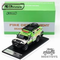 ราคา MK Miniatures 1:64 Hummer H2 รถพยาบาลเงินสีเขียวรถโมเดลDiecast (26044800287)