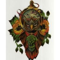 ราคา Tattoo แผ่นใหญ่ ลาย​ นกฮูก​ Owl (5981782)
