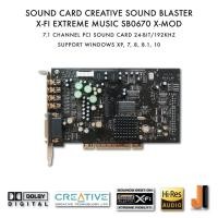 ราคา Sound Card Creative Sound Blaster X-Fi XtremeMusic SB0670 7.1 Channel (ใช้กับ slot PCI เท่านั้น) Golden X-Mod (มือสอง) (6559251672)