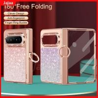 ราคา หรูหราGlitterเพชรสําหรับHuawei Pura X Max Pura x Max PuraX Max 5Gผู้ถือแหวนขาตั้งGradientชุบBling Hard Cover (55909452880)