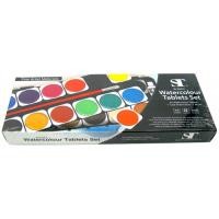 ราคา สีน้ำตลับ ชนิดก้อนST 24 สี (2403461175)