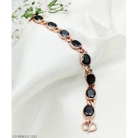ราคา #สร้อยข้อมือนาคพลอยนิลสีดำไม่ลอก (24397973611)