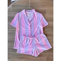ราคา ชุดนอนเสื้อแขนสั้น+กางเกงขาสั้น TEZENIS. แบรนด์แท้ (29507906513)