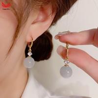 ราคา ต่างหูเพชรตาแมวทอง 18K สำหรับคนแพ้ง่าย (43123751956)