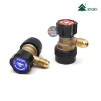 ราคา ใหม่ ข้อต่อ R134a Quick Coupler วัดน้ำยาแอร์ รถยนต์ แบบมีวาวล์ปรับได้ HONGSEN ขายยกชุด2อัน HS-QH-1/4 , HS-QL-1/4 (21328737323)